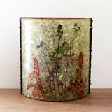 Accolay resin and copper wall lamp