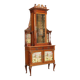 Antique Art Nouveau display cabinet in mahogany, Italy, 19th century.