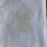 Pale green tablecloth