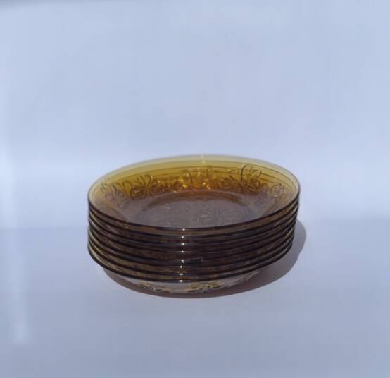 Vereco tableware (Daisy model) smoked glass