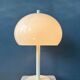 Dijkstra table lamp - vintage mushroom desk lamp - white Space Age light