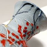 Handcrafted  and Hand-painted Multicolored Ceramic Vase by Fanciullacci, It