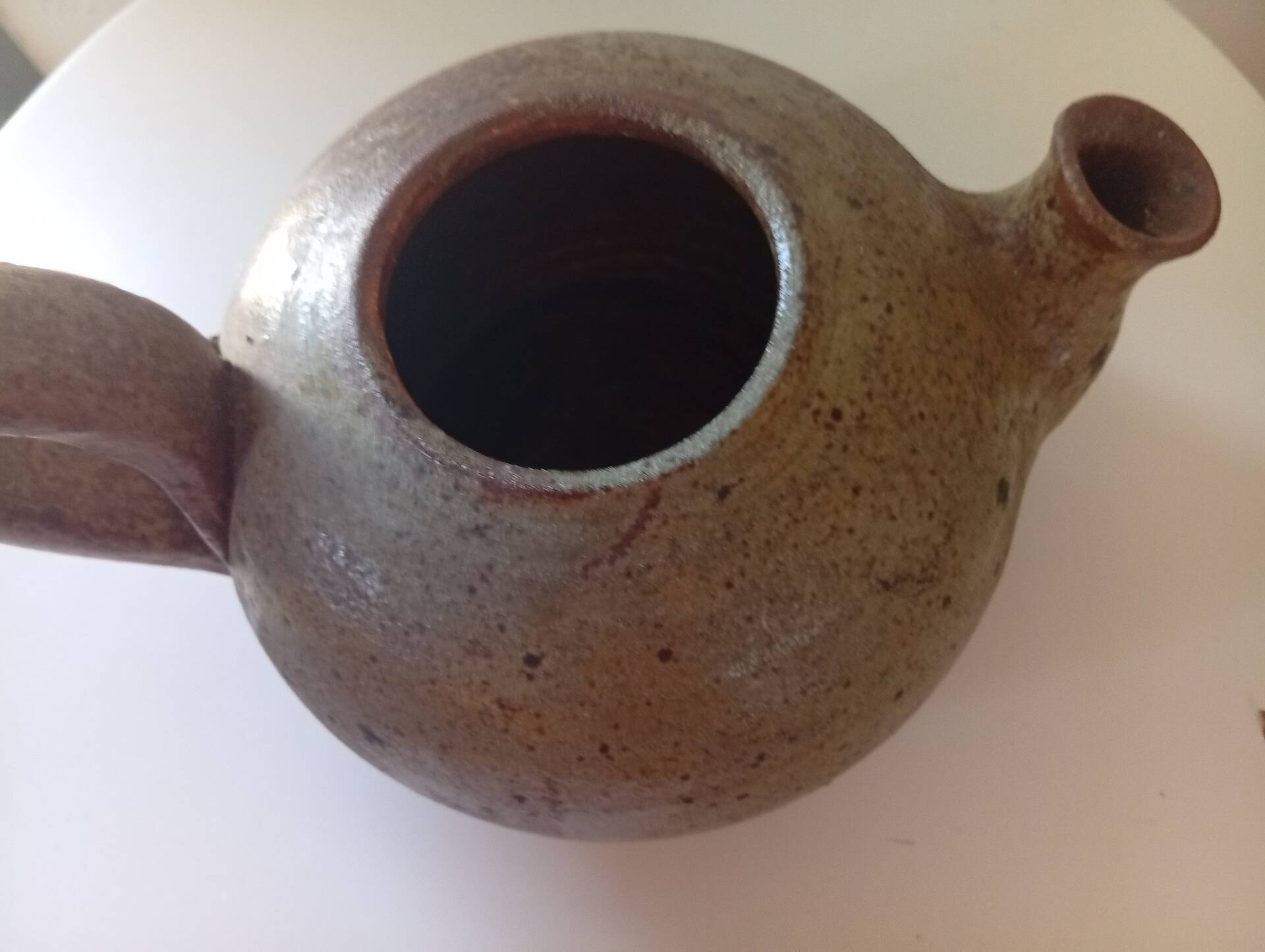 Pyrite stone teapot