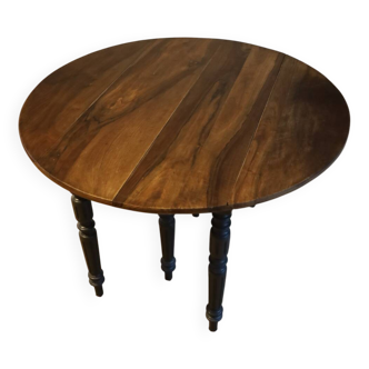 Table ronde extensible et rabattable