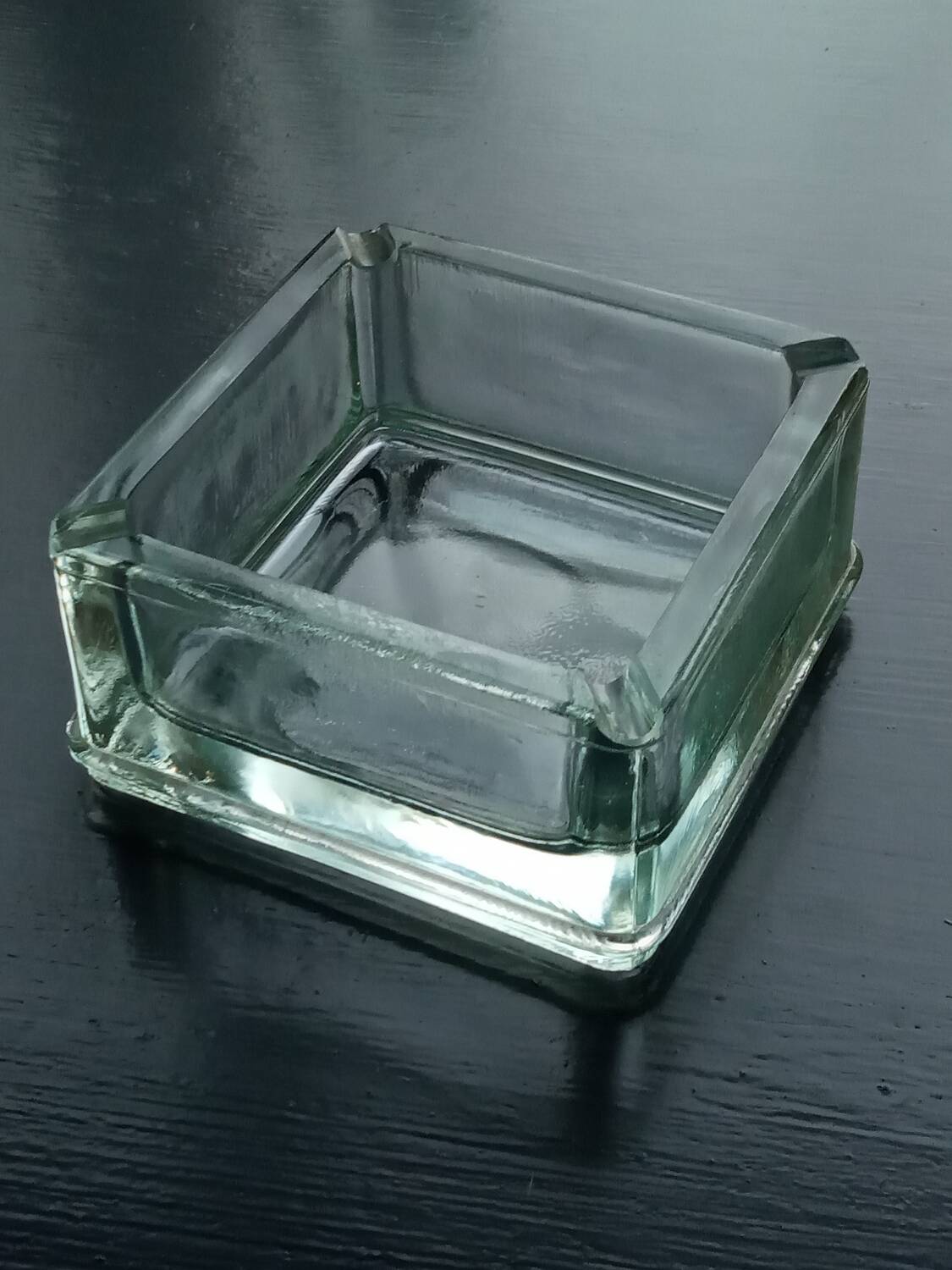 Vintage glass paved ashtray
