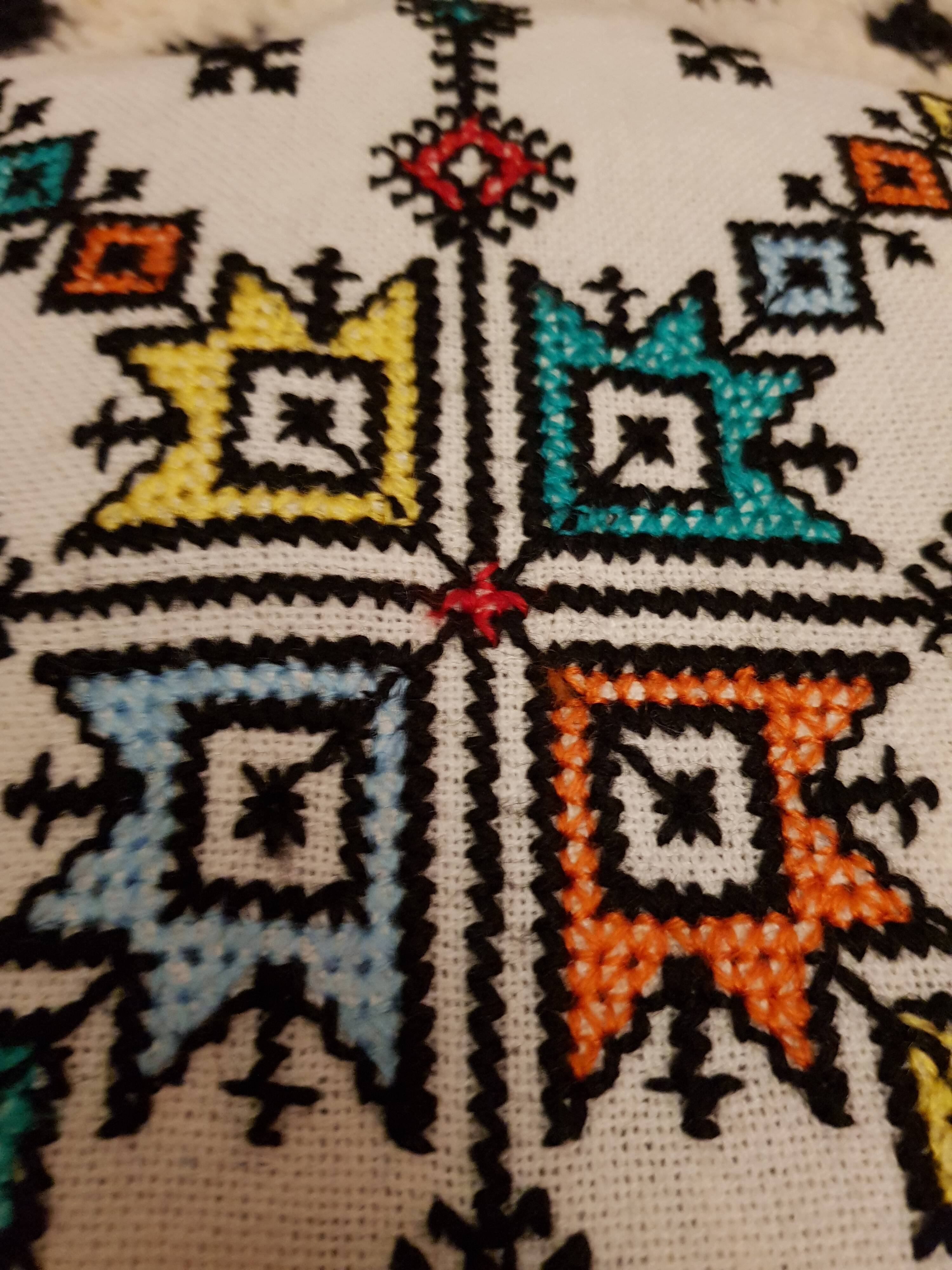 Moroccan embroidered cushion