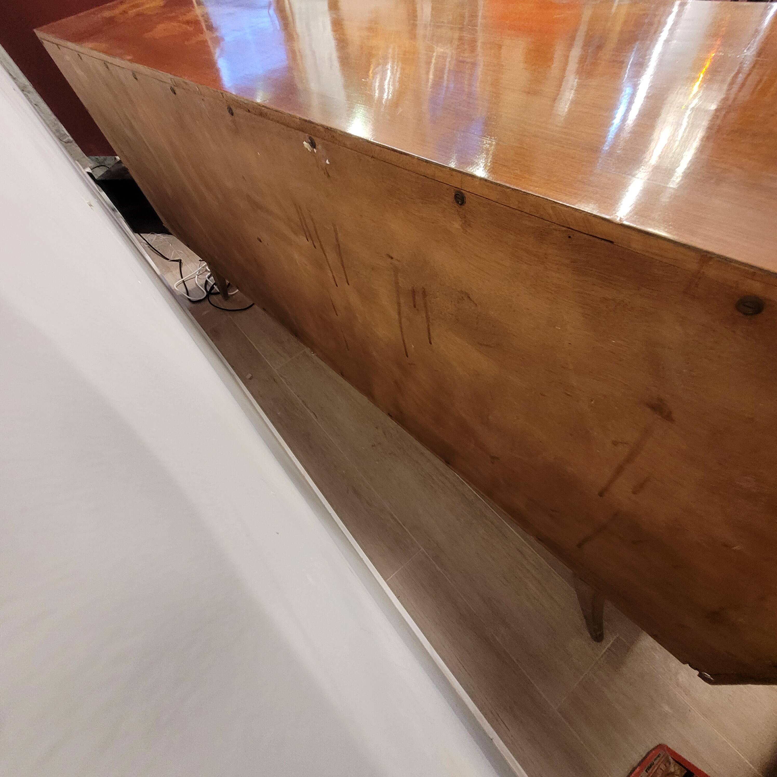 Enfilade / buffet, by Rafael García Nicolau, carved oak, Mid-century, 1970s – Spain