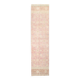 3x12 nuances de tapis de coureur persan rose pâle, 92x371cm