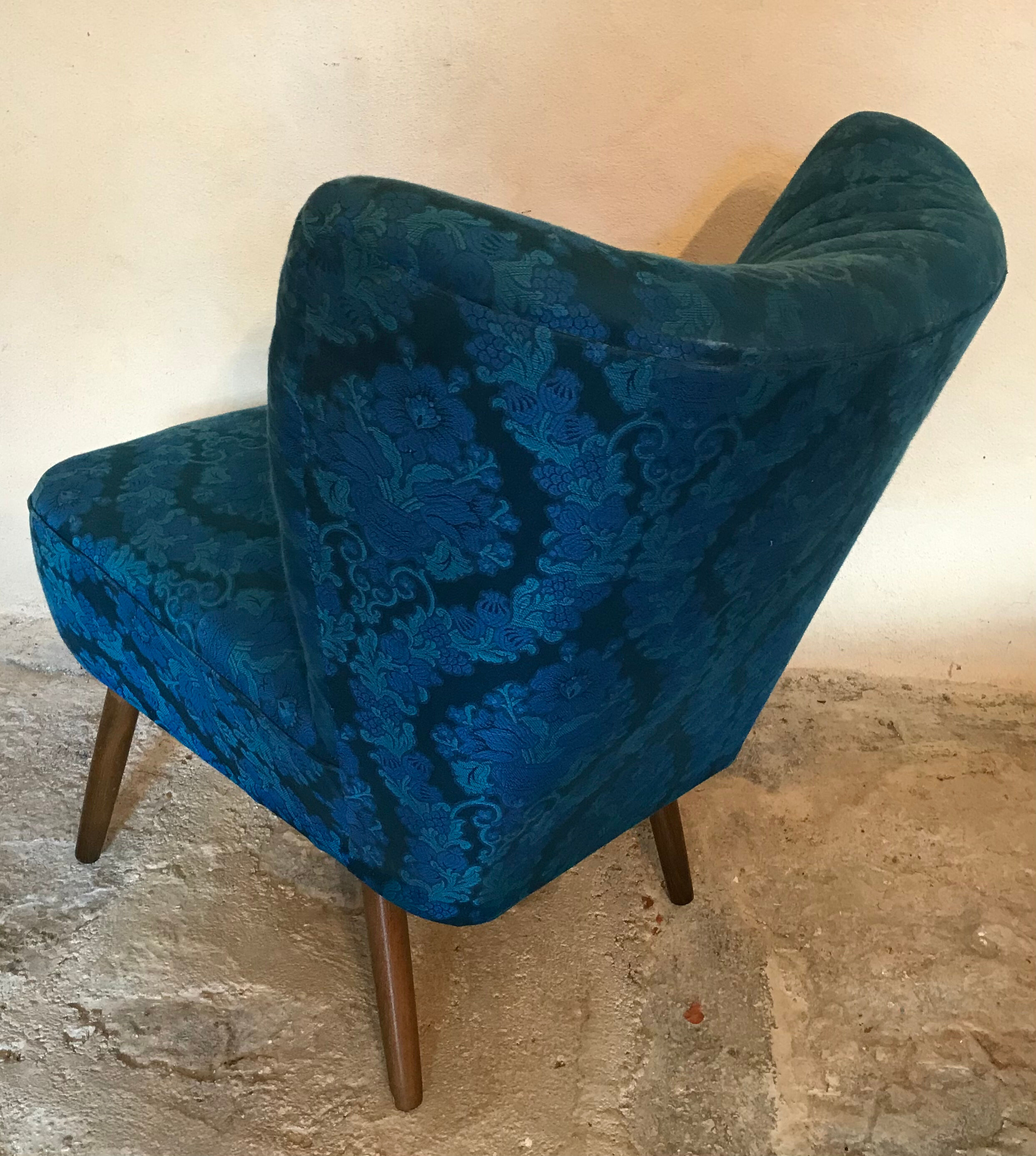 Vintage cocktail chair feet compass 1960's