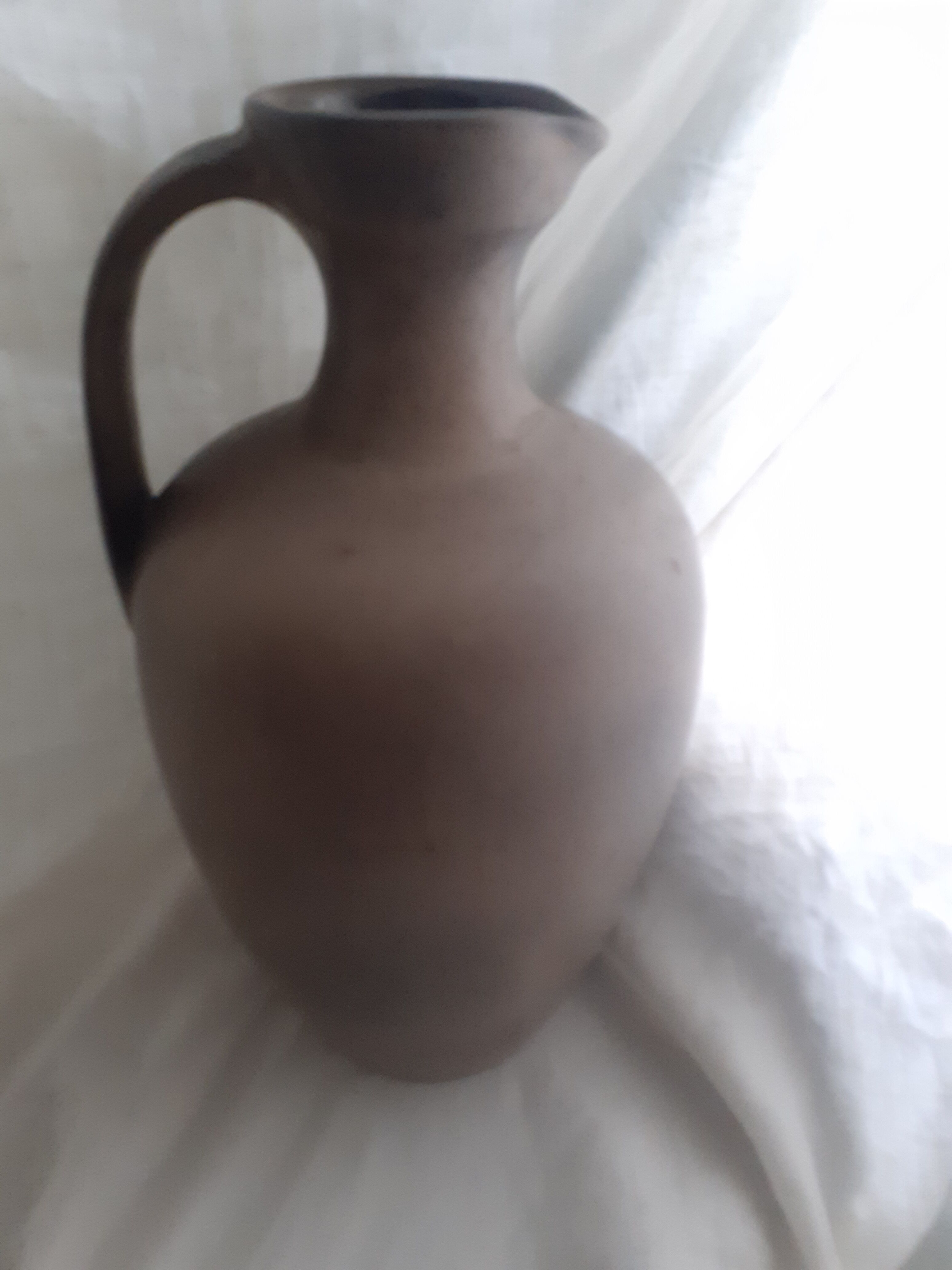 Vallauris Mabyjo's Mussapa decor fleural emailler vase