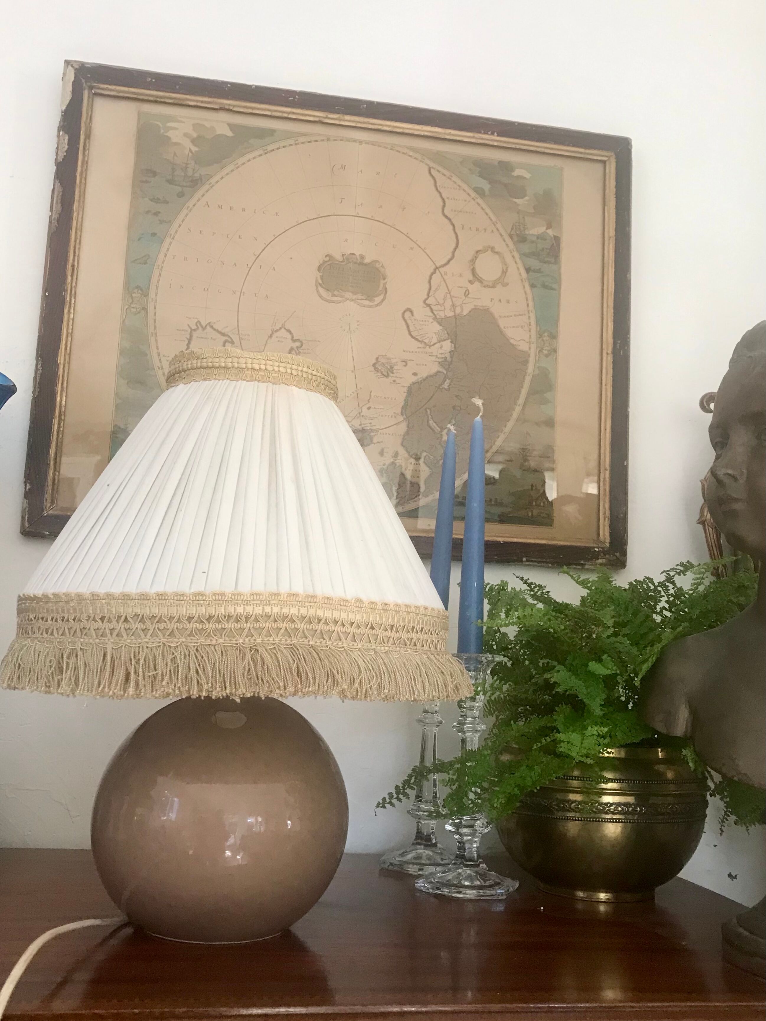 Vintage ceramic lamp foot