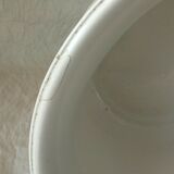 Cache pot en faience decor fleurs de noel poinsettia