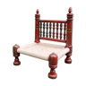 Chaise basse traditionnelle ancienne indien