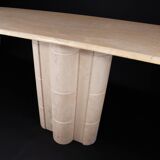 Vintage console in travertine
