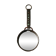 Round wrought iron metal mirror, 1950s