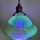 Lampe à main art déco en glaçure d’uranium; symmetrisch gelijnd, Belgique