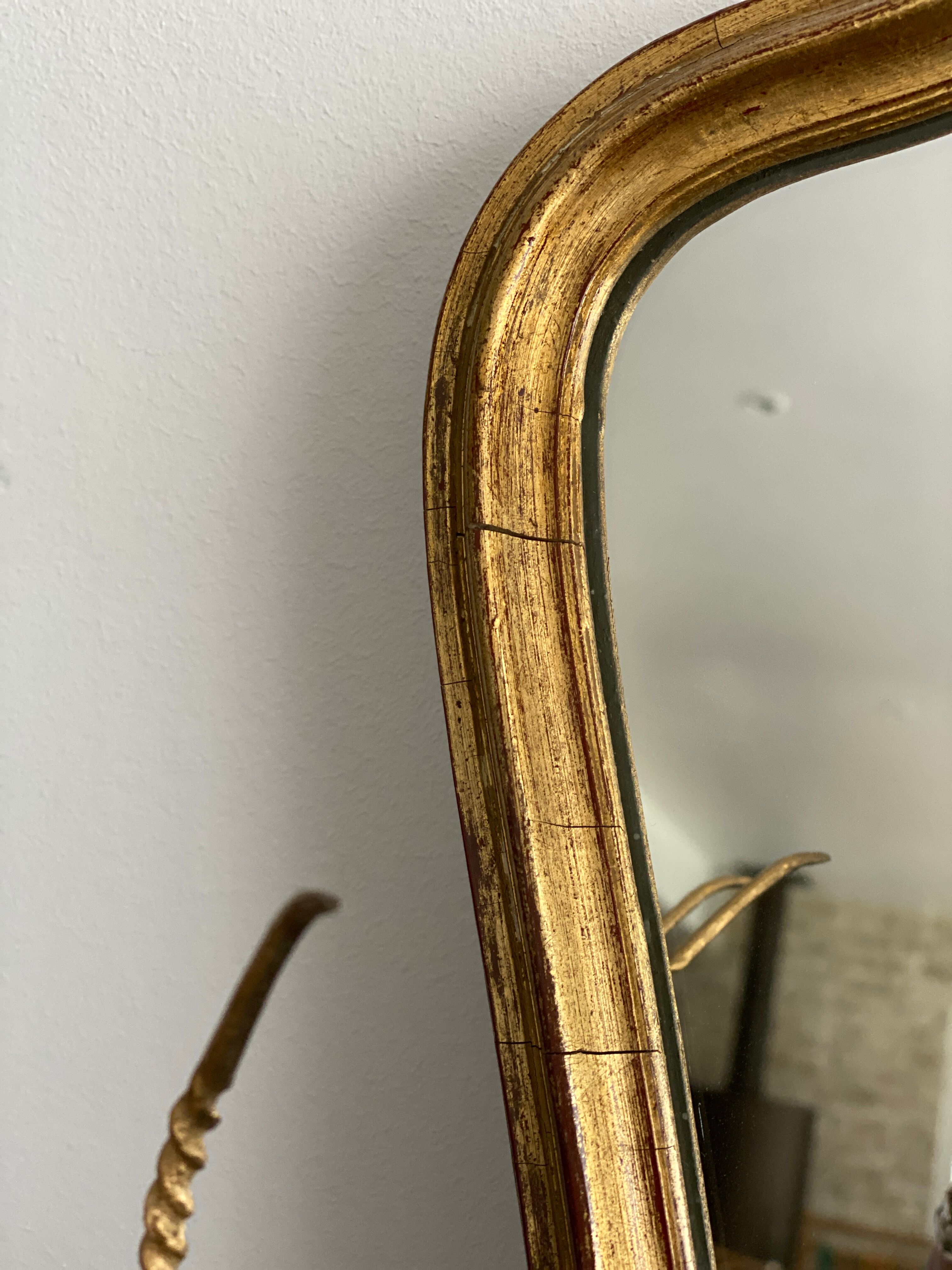 Old gilded mirror