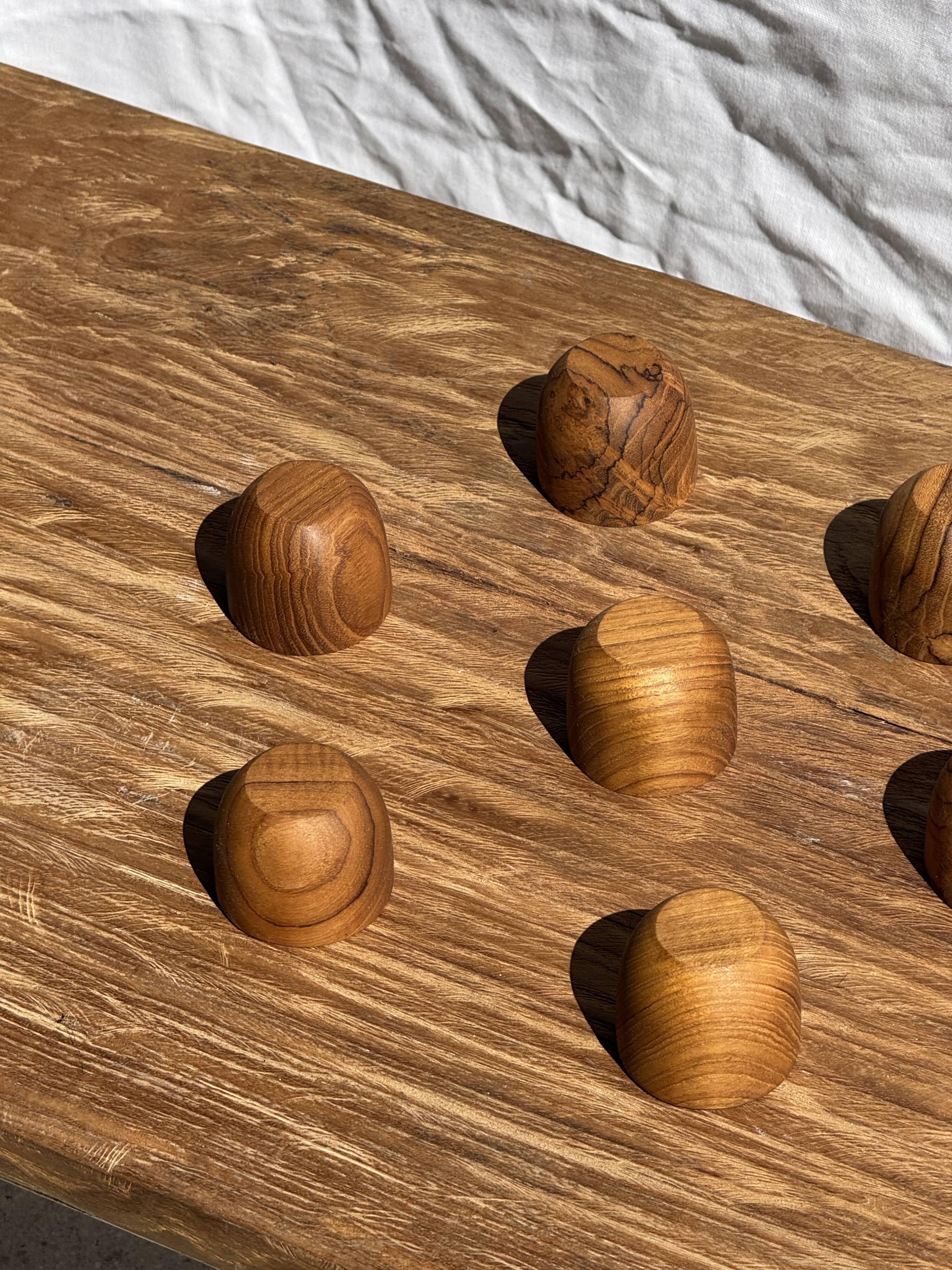 Mini cup, saucer or egg cup in teak H5 D5