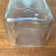Bouteille en verre danoise vintage avec gravure