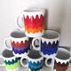 Series of 6 mugs design waecht ersbach 70s
