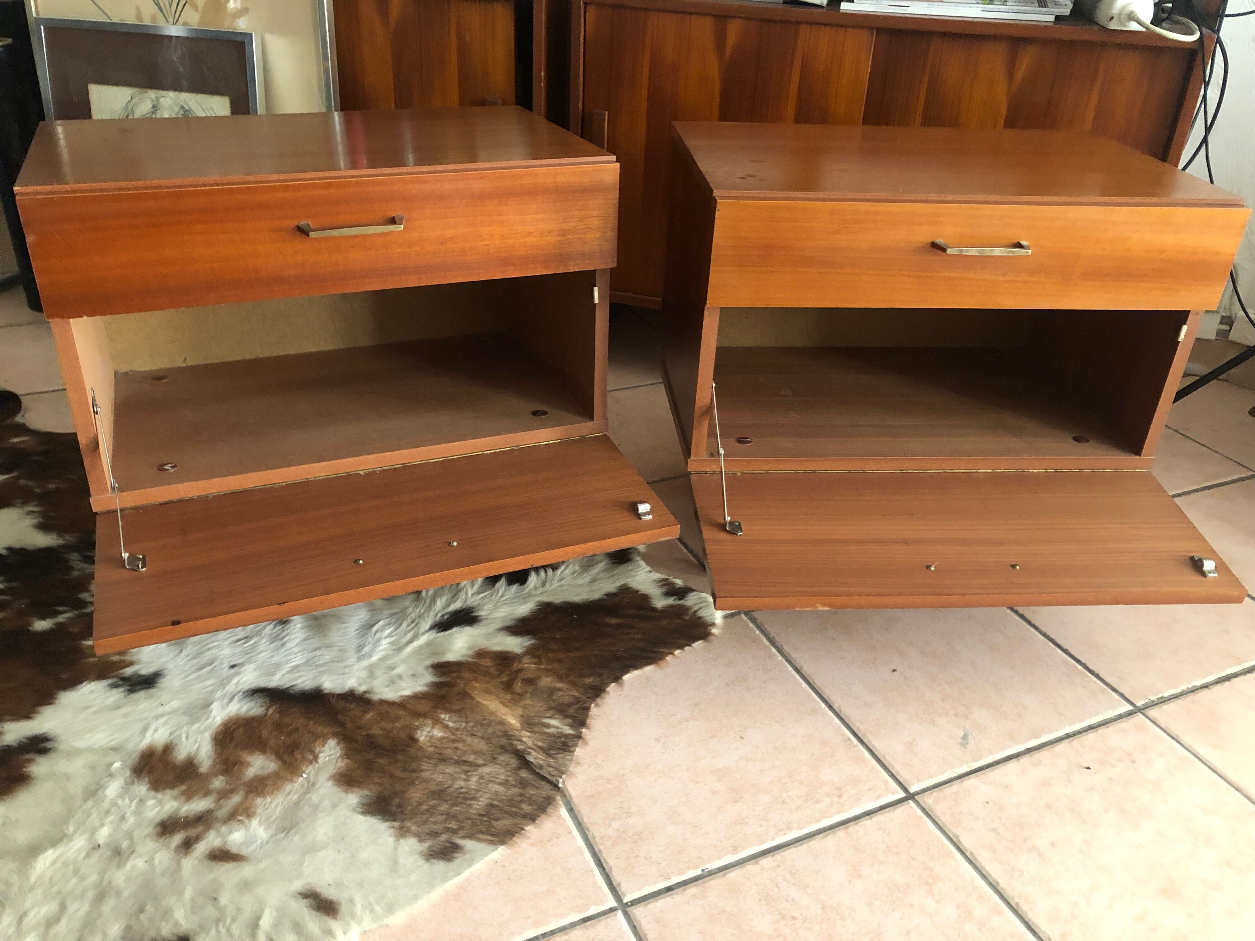 Bedside tables 60s vintage