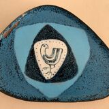 Empty pocket or cup Bernadette Lepinois, Limoges enamels, XXth