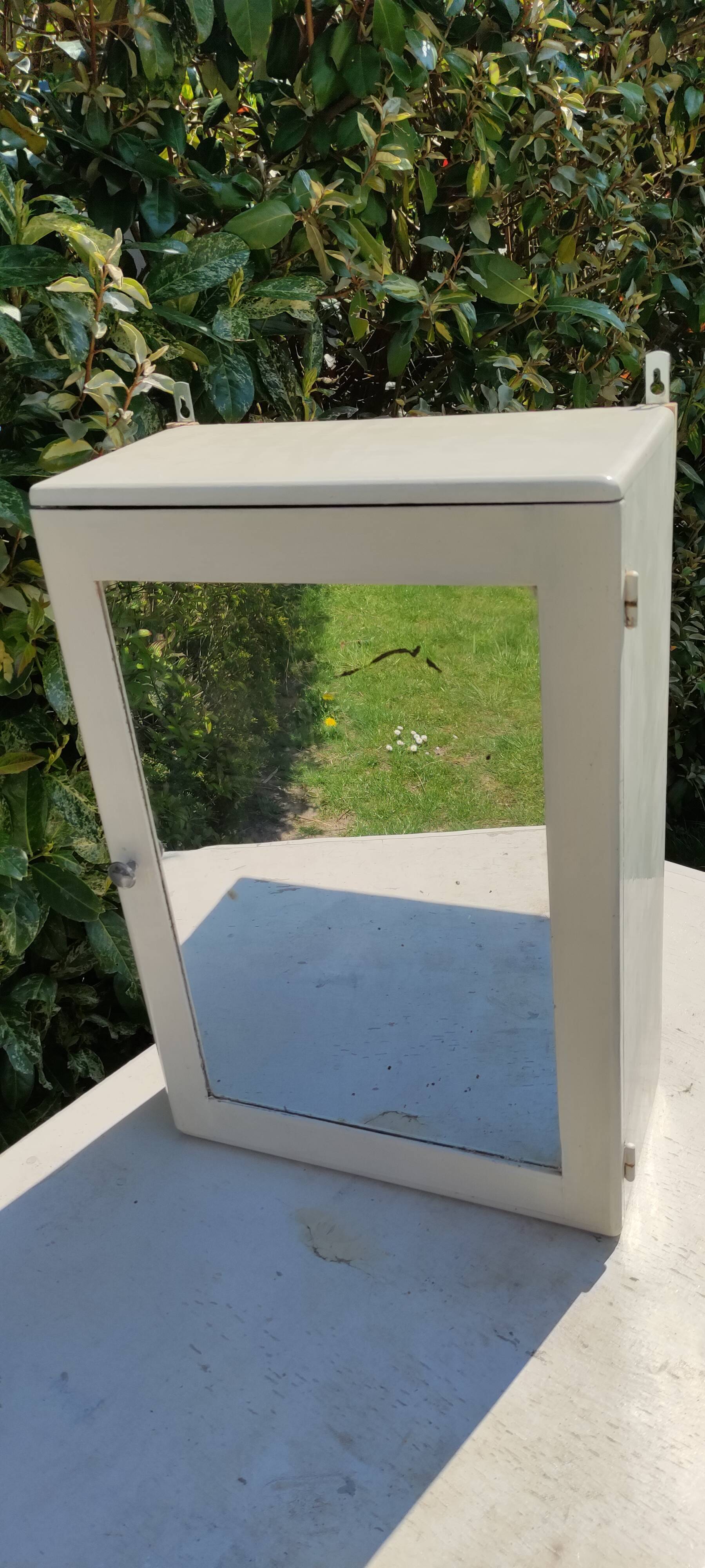 Vintage wooden medicine cabinet