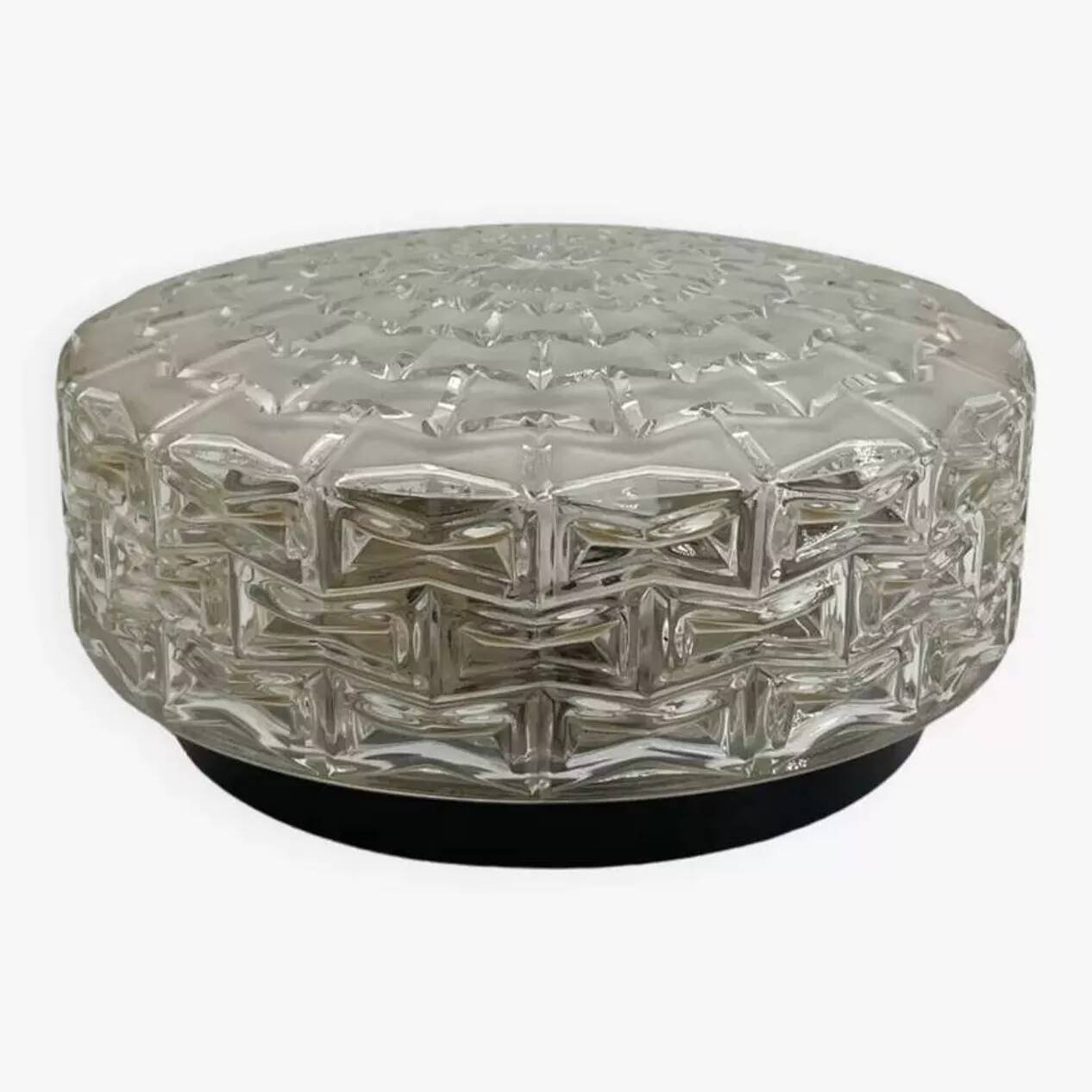 Glass ceiling light, 1960s