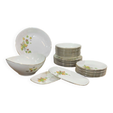 Gien earthenware service from the 1970s, Autumn model.