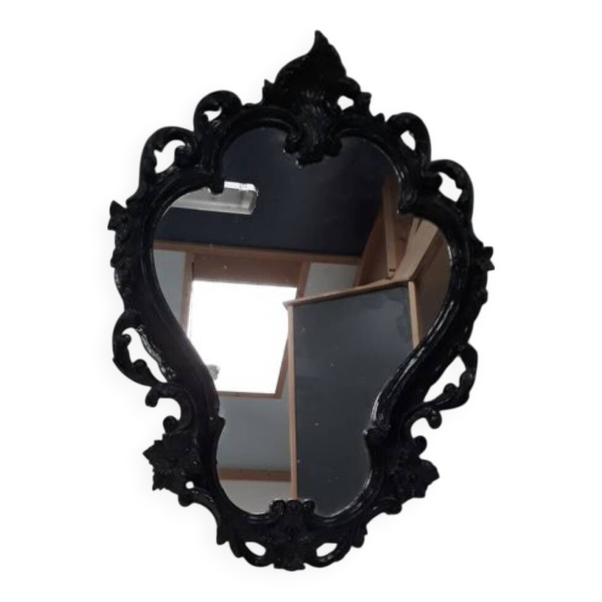 Black molding mirror