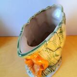 Pichet zoomorphe en barbotine singe