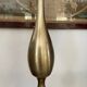 Vintage baluster lamp in golden brass 51cm
