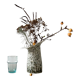 Organic porcelain vase