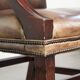 Chaise de bureau/chaise d'appoint Gainsborough en cuir de vache de style anglais du 20e siècle
