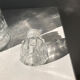 Vintage whisky decanter in glass