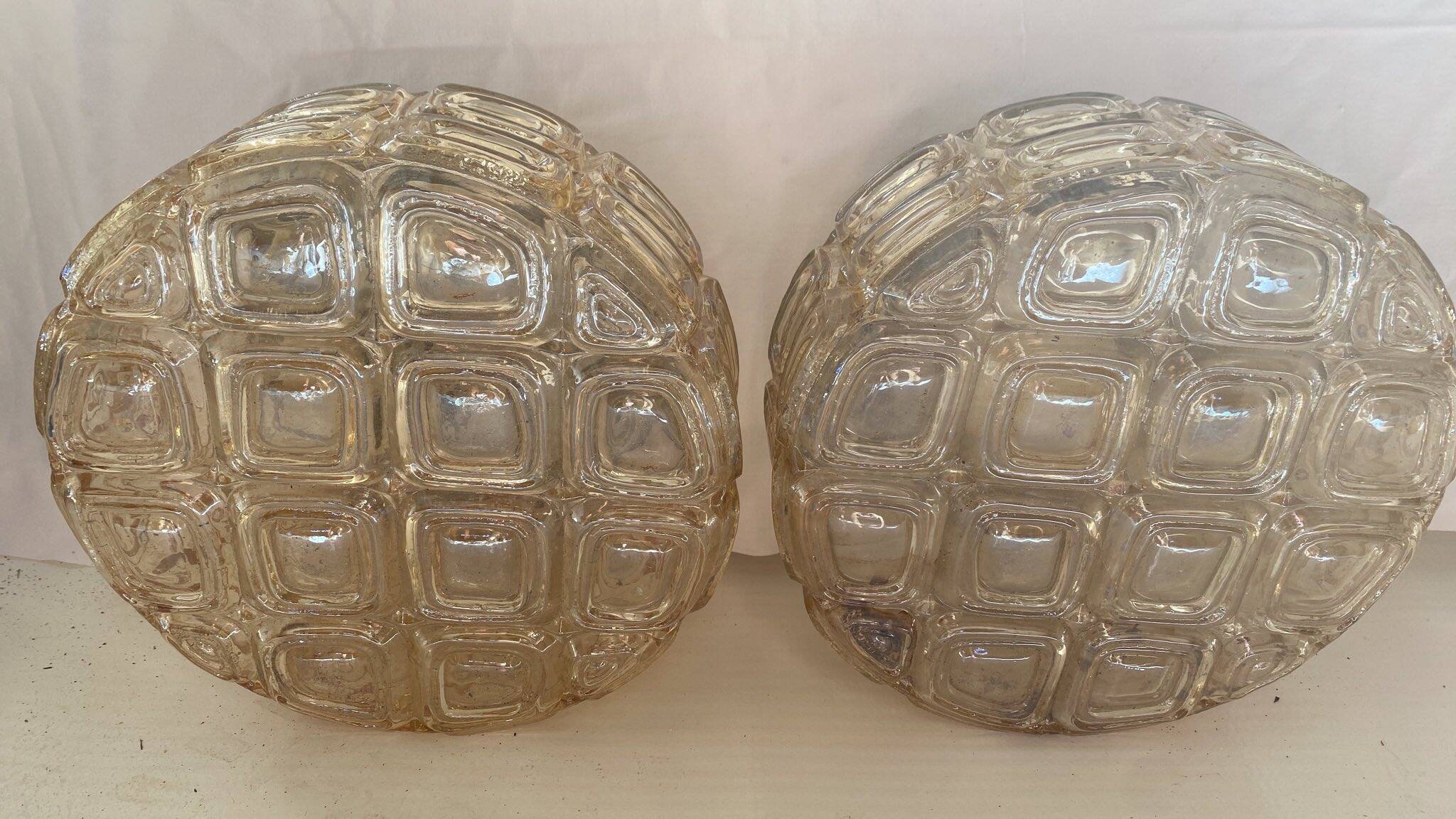 Vintage amber wall light