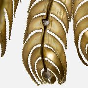 Christian Techoueyres brass palm lamp for Maison Jansen 1970s