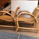 2 rattan armchair from the 50s arco