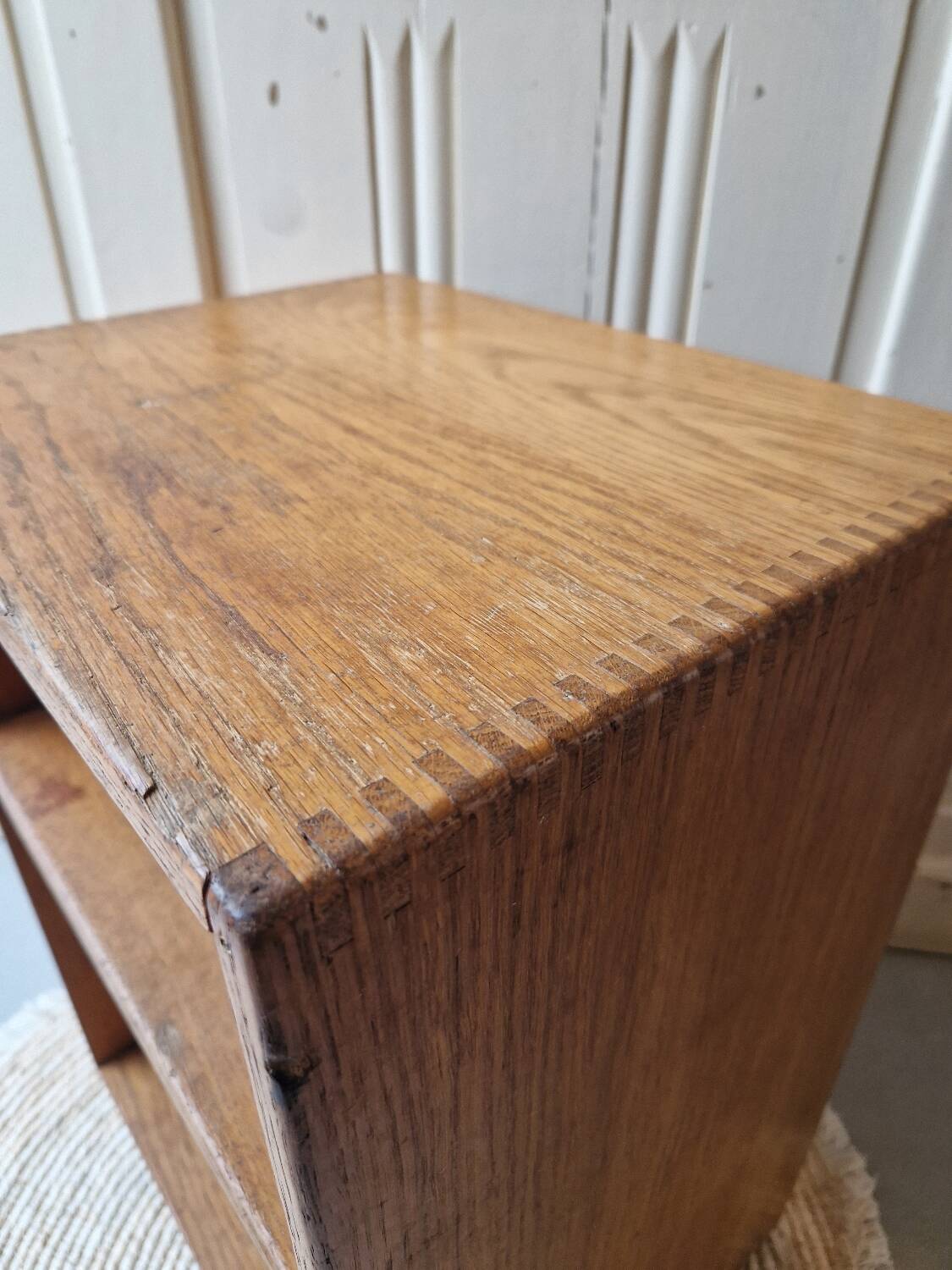 Mid-century oak bedside table 1965 by Raf Staverton