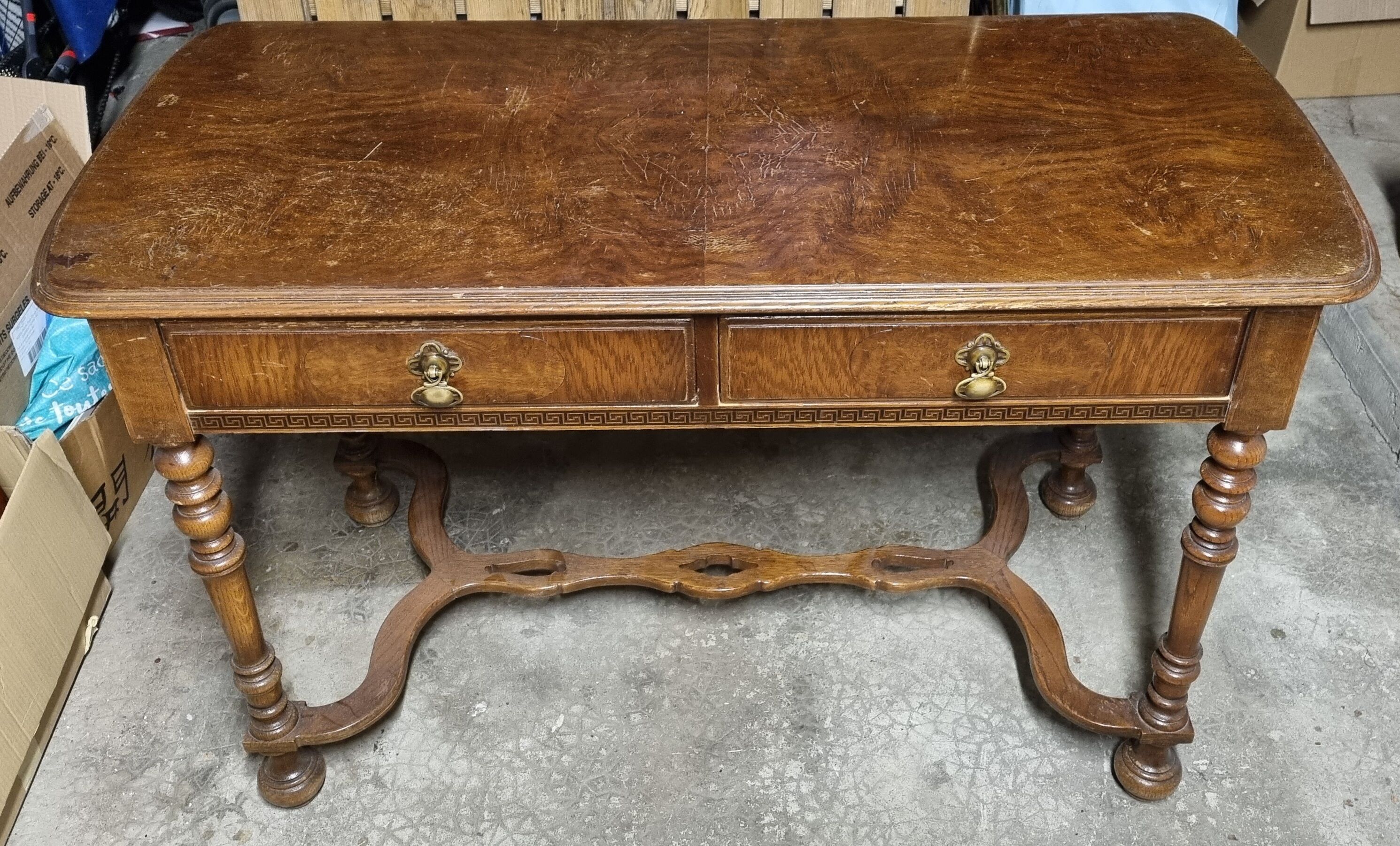 Old wood desk