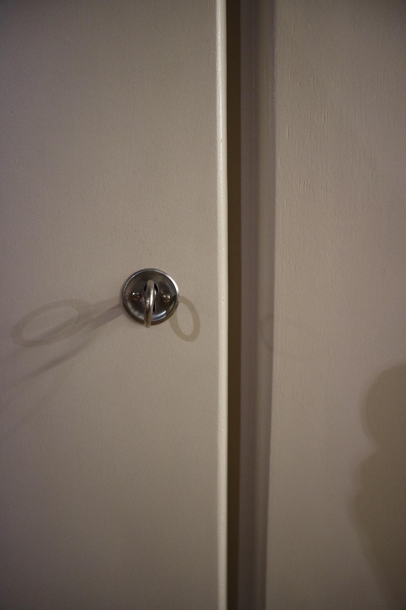 Restored parisian ivory, emerald green cabinet