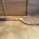 Vintage donnay la hutte wooden tennis racket + montana cover