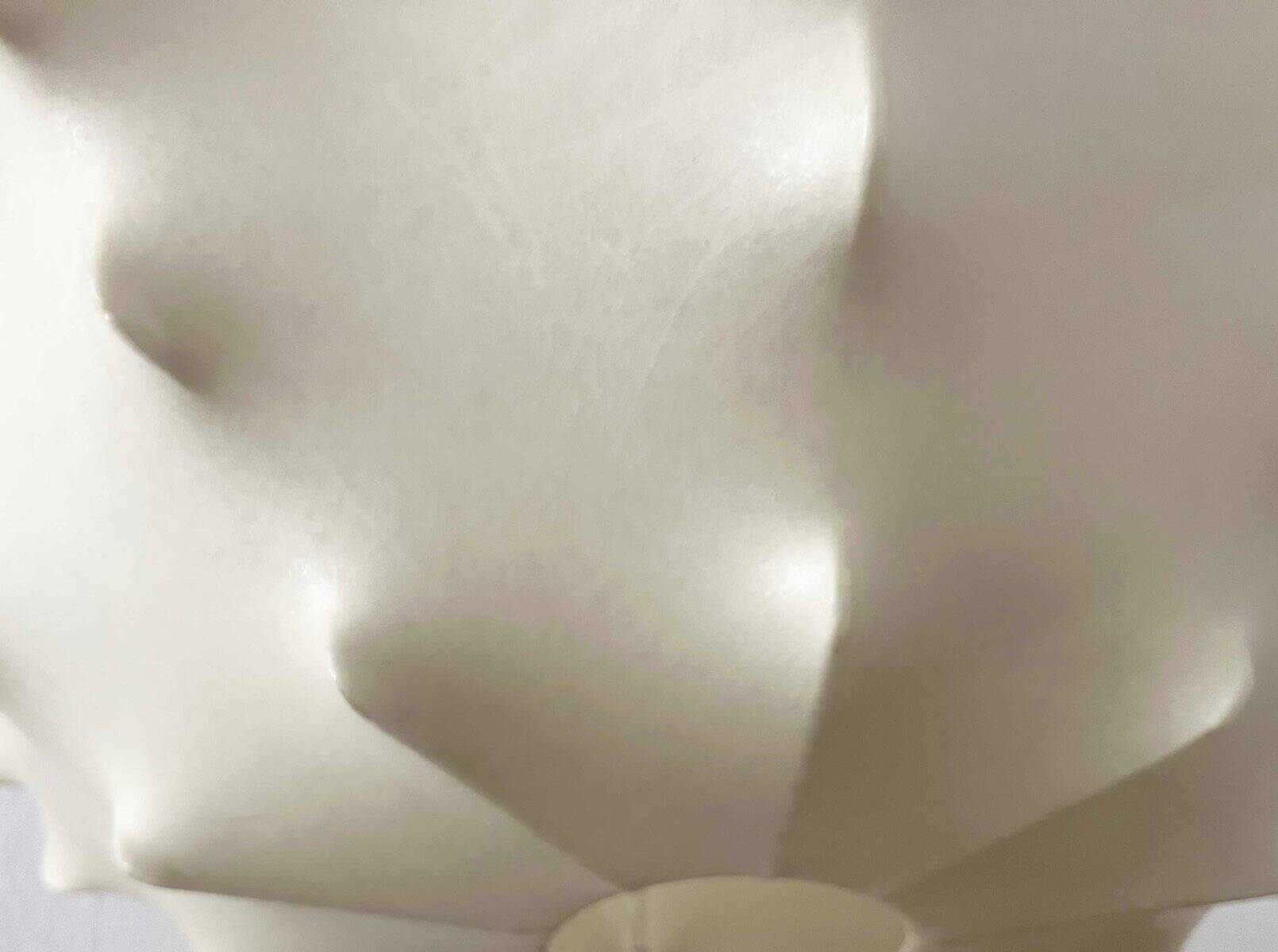 German suspended lamp Cocoon modern mid-century by Friedel Wauer for Goldkant Leuchten, 1960s