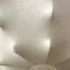 German suspended lamp Cocoon modern mid-century by Friedel Wauer for Goldkant Leuchten, 1960s