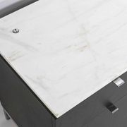 Executive sideboard by Florence Knoll with 'rosé aurore' marble top