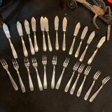 Service de 24 pièces couverts à poisson