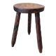 Dark wood tripod stool