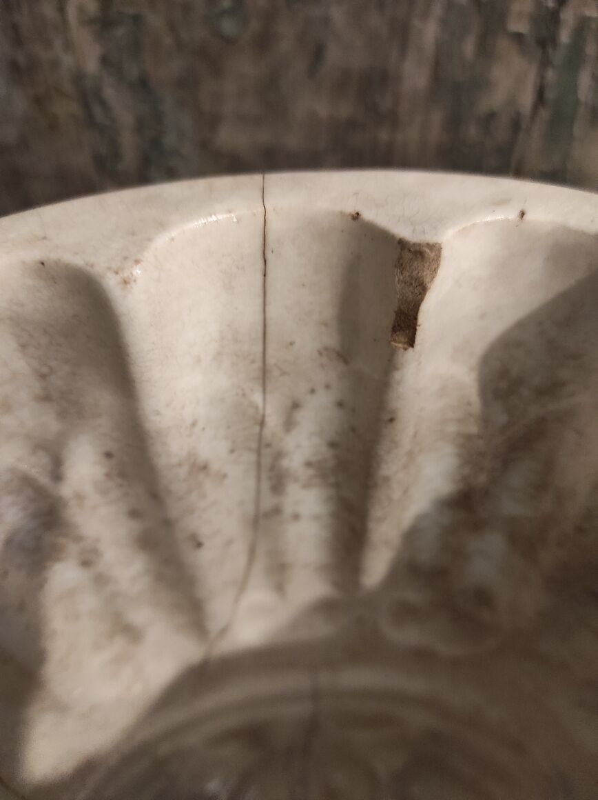 Ironstone vintage english jelly mold