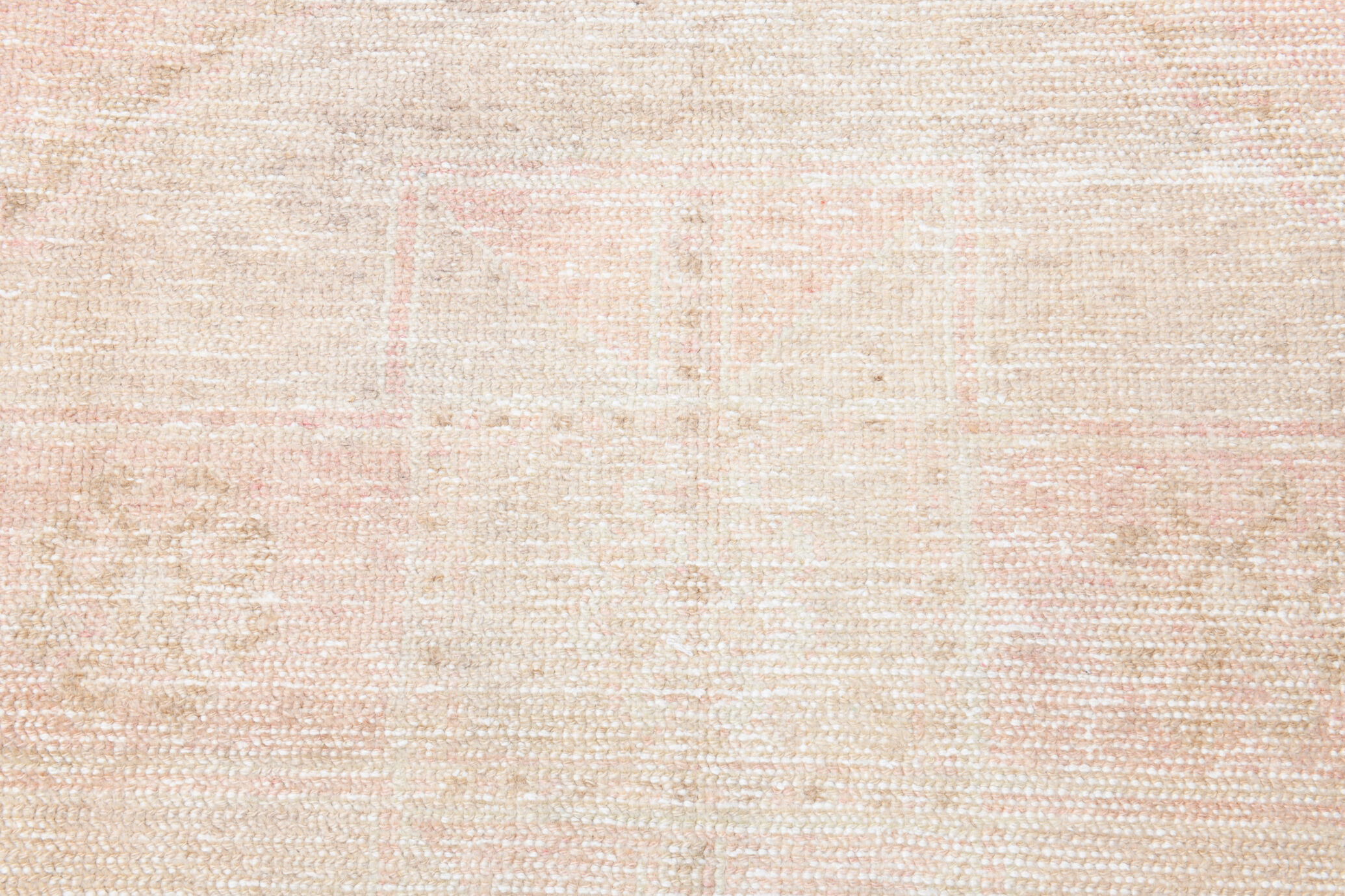 Dusty beige handmade runner rug