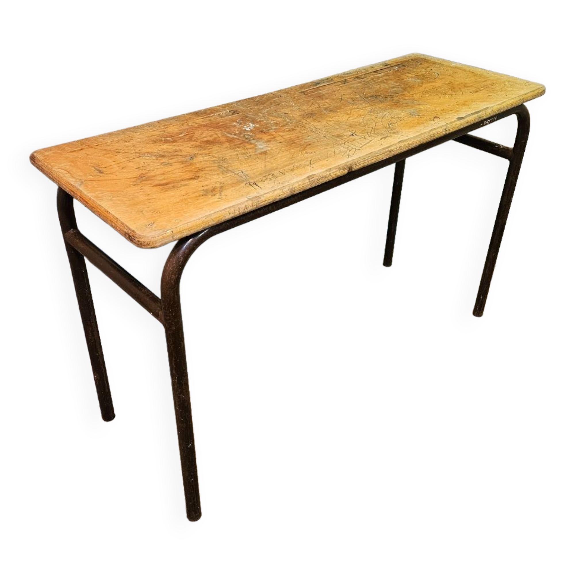 Double school desk 1970